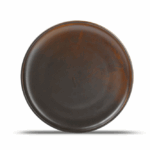 Plat bord Escura Ø26x2,5cm bruin