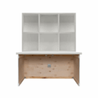 Vakken kast easywhite/oak - Afbeelding 2