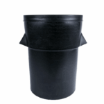 Afvalbak zwart stapelbaar Ø47cmx74cm