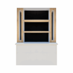 Achterkast oak/easy white (180x250 cm)