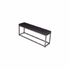 Bank steel&wood zwart - Afbeelding 2