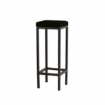 Barkruk steel&wood zwart