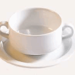 Soepkop basic  met schotel