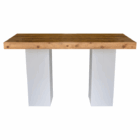 Statafel Natural wood-Easy white 180x80 cm