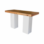 Statafel Natural wood-Easy white 180x80 cm - Afbeelding 2