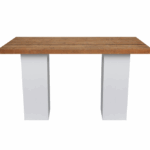 Statafel Oak-Easy white 80x180 cm