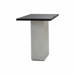 Statafel Nero-Easy white 80x80 cm