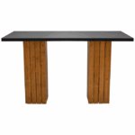 Statafel Nero-Natural wood 80x180 cm