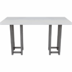 Statafel Easy white-Steel 80x180 cm