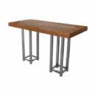 Statafel Natural wood-Steel 80x180 cm - Afbeelding 2