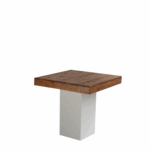 Tafel Natural wood-Easy white 80x80 cm