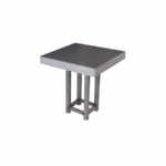 Tafel rvs/steel 80x80 cm