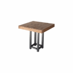 Tafel Natural wood-Steel 80x80 cm