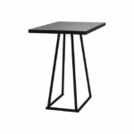 Statafel Nero-Stilo black 80x80 cm