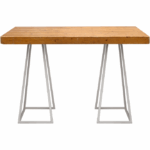 Statafel Natural wood-Stilo white 80x180 cm