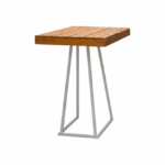 Statafel Natural wood-Stilo white 80x80 cm