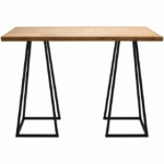Statafel Oak-Stilo black 80x180 cm