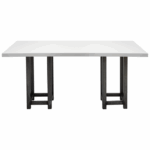 Tafel Easy white-Steel 180x80 cm