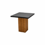 Tafel Nero-Natural wood 80x80 cm