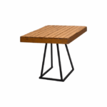 Tafel Natural wood-Stilo black 80x80 cm