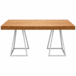 Tafel Natural wood-Stilo white 80x180 cm