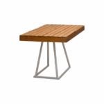 Tafel Natural wood-Stilo white 80x80 cm