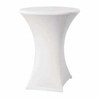 Statafel rok stretch wit - Afbeelding 2