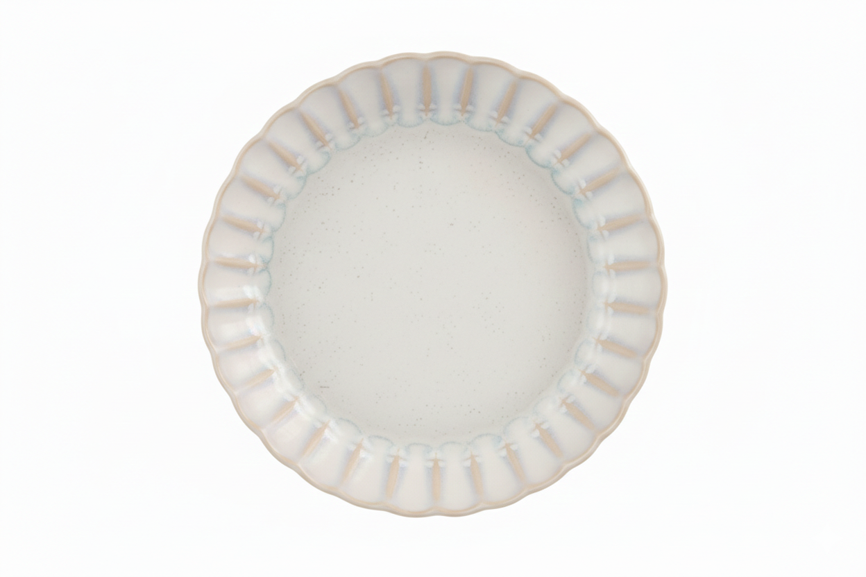 Diep bord Astera pure witblauw 21,7cmxh4,7cm