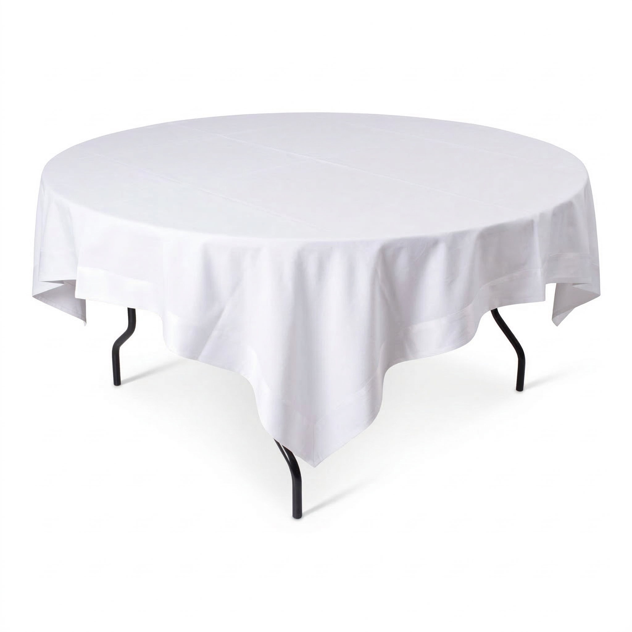 Tafel rond 150 cm incl. tafelkleed 210x210 cm