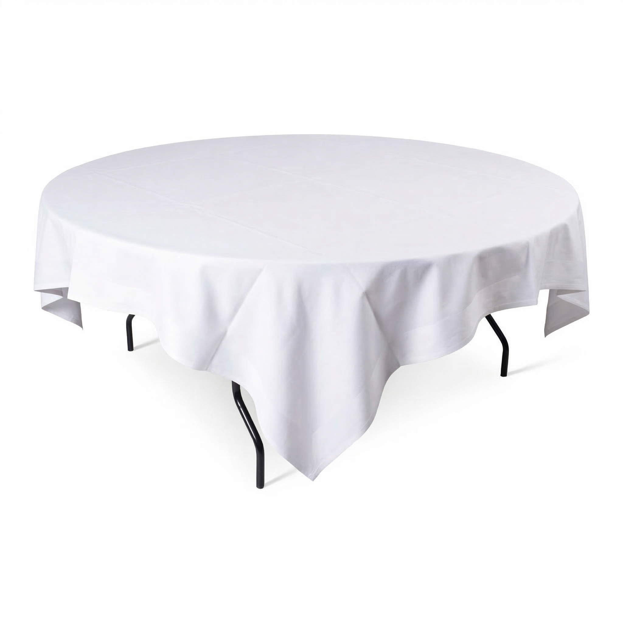 Tafel rond 180 cm incl. tafelkleed 240x240 cm